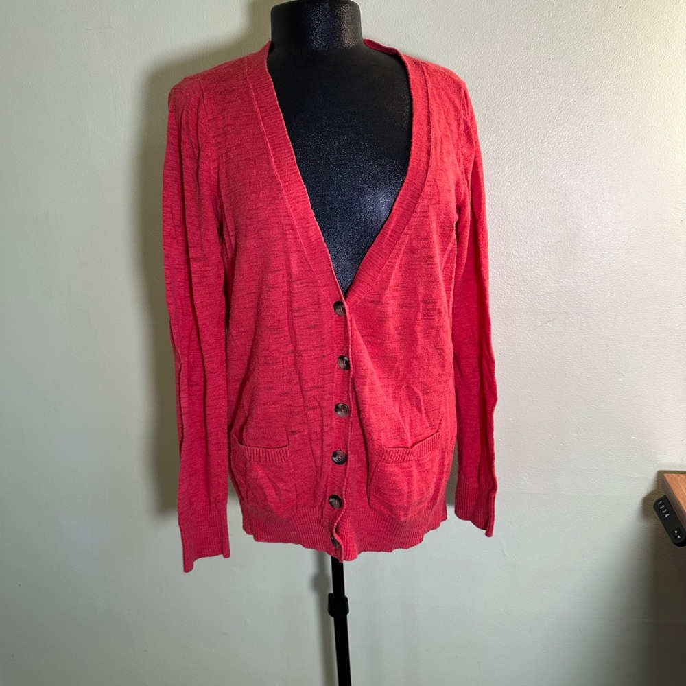Mossimo Supply Co. Red Cardigan